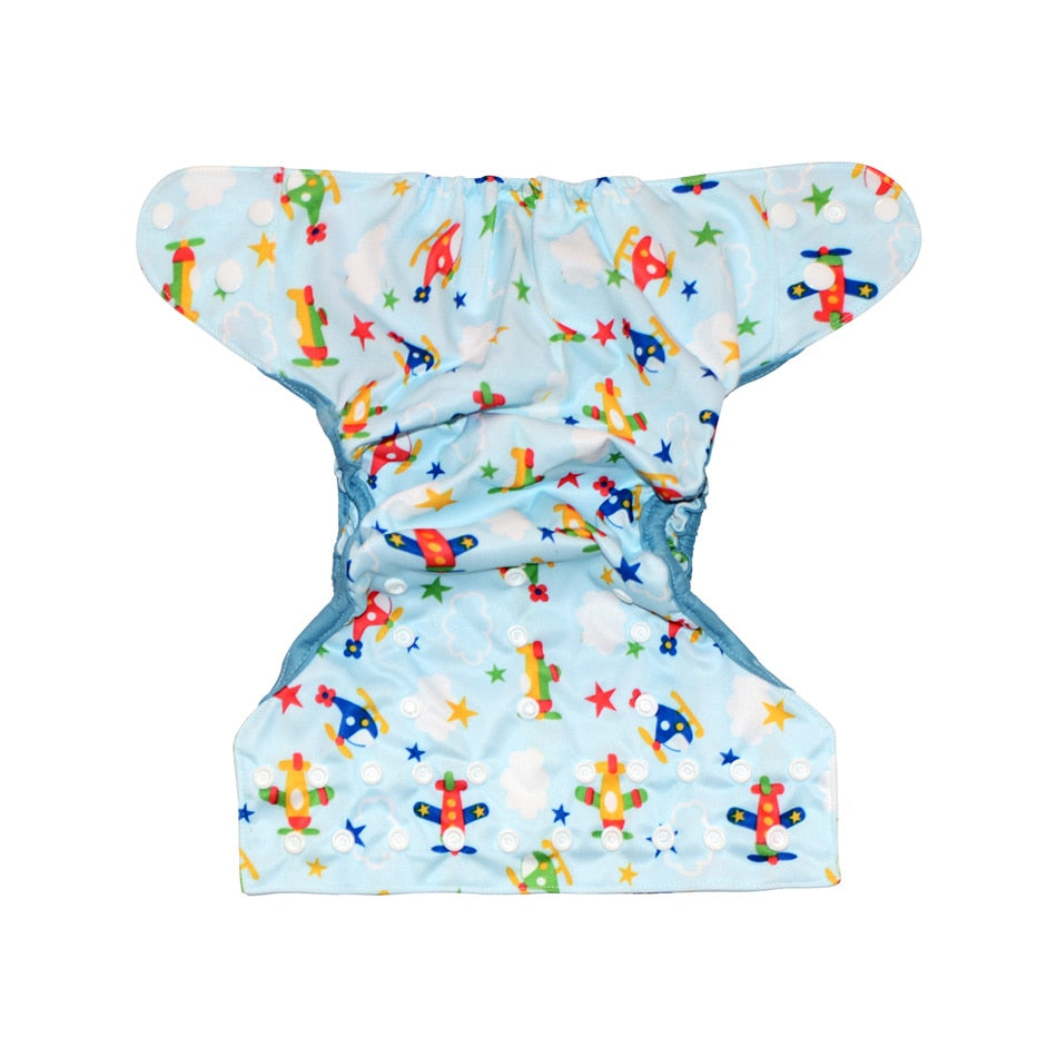 Happy Flute NB/S Cloth Diaper Cover,  With Double Gussets,Fits 3-6months Baby,Without Insert