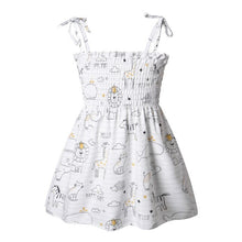 Baby Girl Dress Summer Braces Dresses Girls Cotton Print Floral Clothing