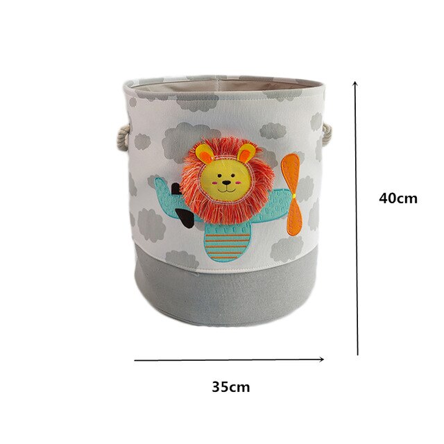 Cartoon Foldable Laundry Basket Toys Storage Organizer