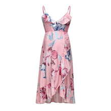 Maternity Dresses Floral Printed Ruffles For Pregnant Women