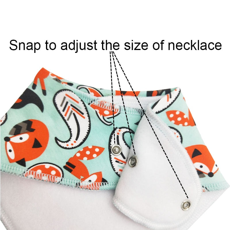 Triangle scarf Cotton Cartoon Baby Bibs