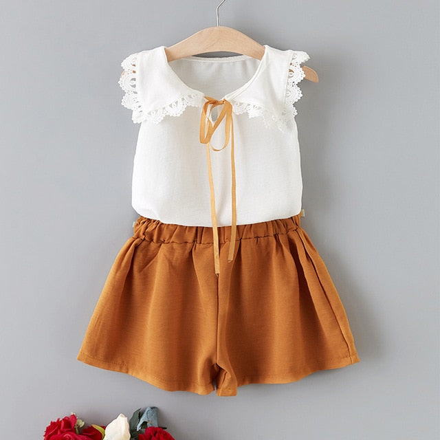 Chic Girls Clothing Sets 2Pcs 3T-7T