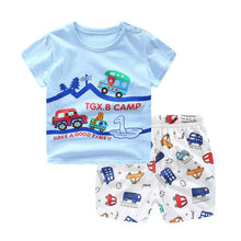 Children Cartoon Summer Boys Clothing Set for boys and girls