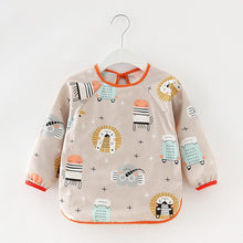 Long Sleeve Cotton Waterproof Baby Bibs / Drawing Apron