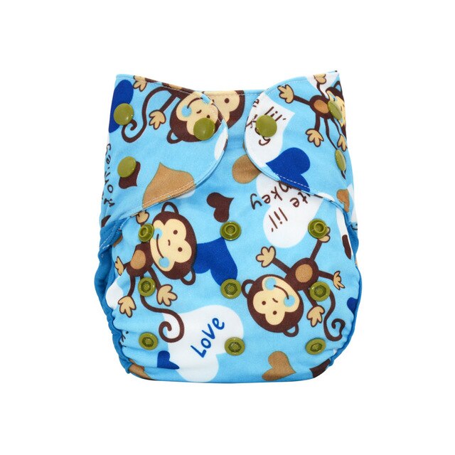 Happy Flute NB/S Cloth Diaper Cover,  With Double Gussets,Fits 3-6months Baby,Without Insert